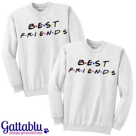 Coppia Di Felpe Girocollo Unisex Best Friends Serie Tv Inspired Migliori Amici Ed Amiche