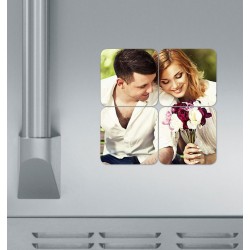 Set di 4 calamite personalizzabili con le tue foto