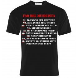 T-shirt uomo "Faq del musicista"