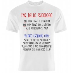 T-shirt uomo "Faq dello psicologo"