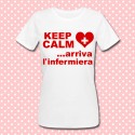 T-shirt donna "Keep Calm... arriva l'infermiera"