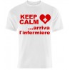 T-shirt uomo Keep Calm... arriva l'infermiere, idea regalo!