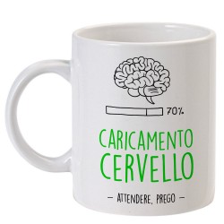 Tazza "Caricamento cervello, attendere prego"