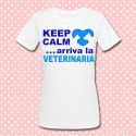T-shirt donna "Keep Calm... arriva la veterinaria"
