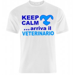 T-shirt uomo "Keep Calm... arriva il veterinario"