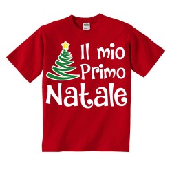 T-shirt bimbo e bimba "Il mio primo Natale"