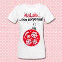 T-shirt "Natale con sorpresa!" simpatica premaman