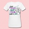 T-shirt donna "La mia pazienza ha un limite, ma il tuo cervello ne ha molti di più!"