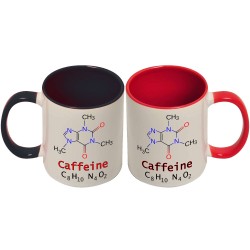 Set 2 tazze di coppia "Formula chimica della caffeina", divertente idea regalo per San Valentino!