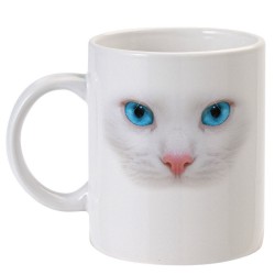 Tazza con stampa "Muso di Gatto"