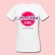 T-shirt donna "Hard Rock Girl" Hard Rock inspired, personalizzabile con il nome della tua città!
