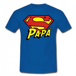 T-shirt uomo "Superpapà", idea regalo per la festa del papà, Superman inspired