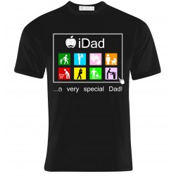 T-shirt uomo "iDad : papà speciale" app del bravo papà, idea regalo per la festa del papà
