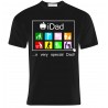 T-shirt uomo "iDad : papà speciale" app del bravo papà, idea regalo per la festa del papà