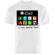 T-shirt uomo "iDad : papà speciale" app del bravo papà, idea regalo per la festa del papà