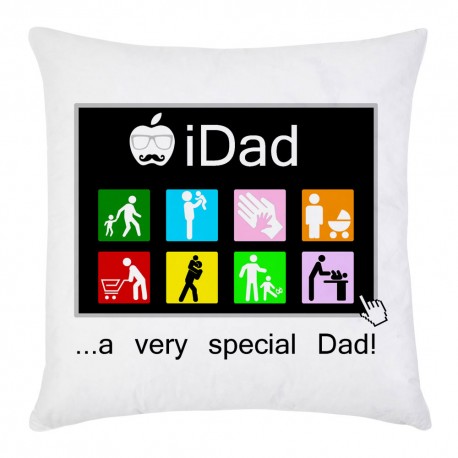 Federa per cuscino "iDad: a very special dad", idea regalo per la festa del papà