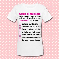T-shirt gioco per Addio al Nubilato "Lista delle cose da fare", idea regalo per sposa, amiche e damigelle