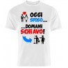 T-shirt uomo "Oggi sposo, domani schiavo", idea regalo per addio al celibato!