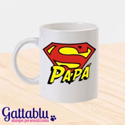 Tazza "Super Papà", idea regalo per la festa del papà