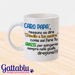 Tazza "Caro papà...", idea regalo per la festa del papà