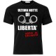 T-shirt uomo "Ultima notte di libertà", manette argentate, idea regalo per addio al celibato!
