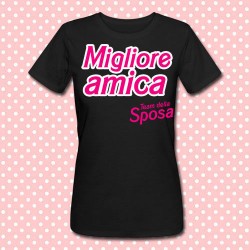 T-shirt donna "Migliore amica (team della sposa)" idea regalo per addio al nubilato!