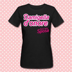 T-shirt donna "Damigella d'onore (team della sposa)" idea regalo per addio al nubilato!
