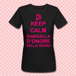 T-shirt donna "Keep Calm Damigella d'onore della sposa" idea regalo per addio al nubilato!