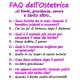 T-shirt donna "FAQ dell'Ostetrica: domande e risposte", divertente idea regalo per ostetrica o ginecologa