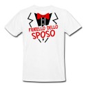 T-shirt uomo "Fratello dello Sposo" giacca e papillon, idea regalo per addio al celibato! (bianca)