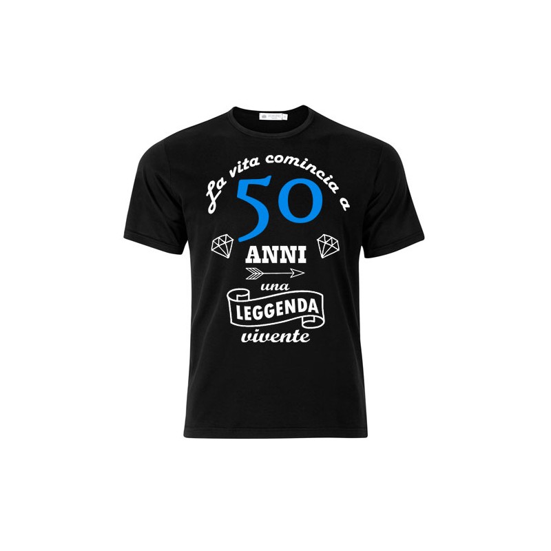 T-Shirt Personalizzata per Lui Nessuno è Perfetto - Idea Regalo 50 Anni