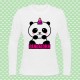 T-shirt donna manica lunga "Pandacorn", panda unicorno kawaii!