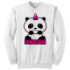 Felpa girocollo donna "Pandacorn", panda unicorno kawaii!