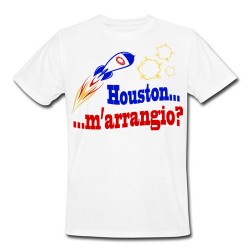 T-shirt uomo "Houston, m'arrangio?", divertente