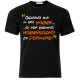 T-shirt uomo "Ognuno ha il suo hobby... io hobbisogno di dormire!" Divertente! (nera)