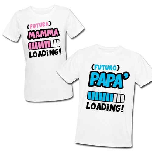 Magliette mamma e papà discount
