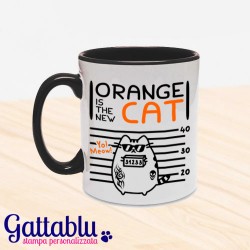 Tazza color "Orange is the new Cat", gatto in prigione, Orange is the new Black inspired