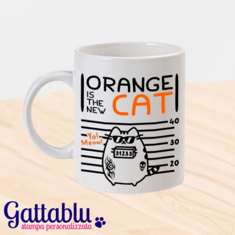 Tazza "Orange is the new Cat", gatto in prigione, Orange is the new Black inspired