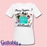 T-shirt donna "Mary Poppins? Dilettante!" borsa alla moda moda, make up, rivista e caffè