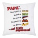 Federa per cuscino "Papà, sei il mio supereroe!", idea regalo per la festa del papà