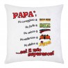 Federa per cuscino "Papà, sei il mio supereroe!", idea regalo per la festa del papà