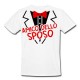 T-shirt uomo "Amico dello Sposo" giacca e papillon, idea regalo per addio al celibato, bianca!