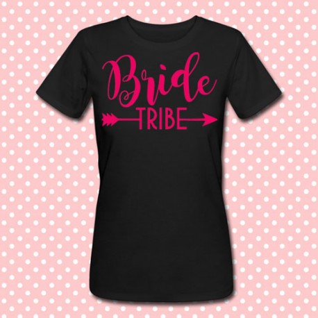 T-shirt donna "Bride Tribe" amiche e damigelle della sposa, addio al nubilato!