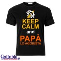 T-shirt uomo "Keep Calm and Papà lo aggiusta", idea regalo per la festa del papà