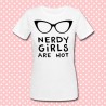 T-shirt donna "Nerdy Girls are hot"