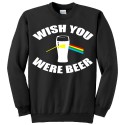 Felpa girocollo unisex uomo e donna "Wish you were beer"