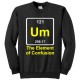 Felpa girocollo unisex uomo e donna "UM: the element of confusion"