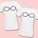 T-shirt di coppia "Best Friends" infinito, idea regalo migliori amiche!