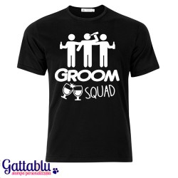 T-shirt uomo "Groom Squad", squadra amici dello sposo, addio al celibato!