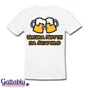 T-shirt uomo "Ultima notte da scapolo", birre, addio al celibato!